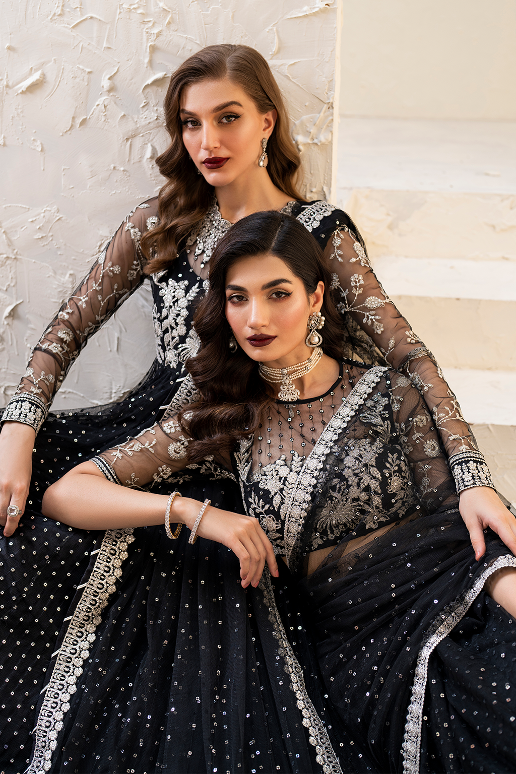 Iznik | Chinnon Chiffon | CC-50 Embroidered Net - Pakistani Designer Dress - by Iznik | Type: Formal - 100% Original at Saira Sultan