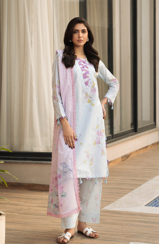 Alzohaib | Premium Prints 25 | AZP-25-15 XS Sky Blue Digital Printed