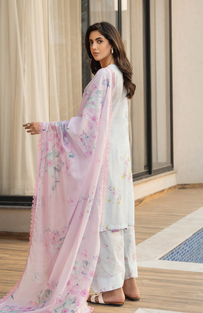 Alzohaib | Premium Prints 25 | AZP-25-15 S Sky Blue Digital Printed