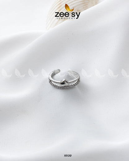 Heart Rings Silver