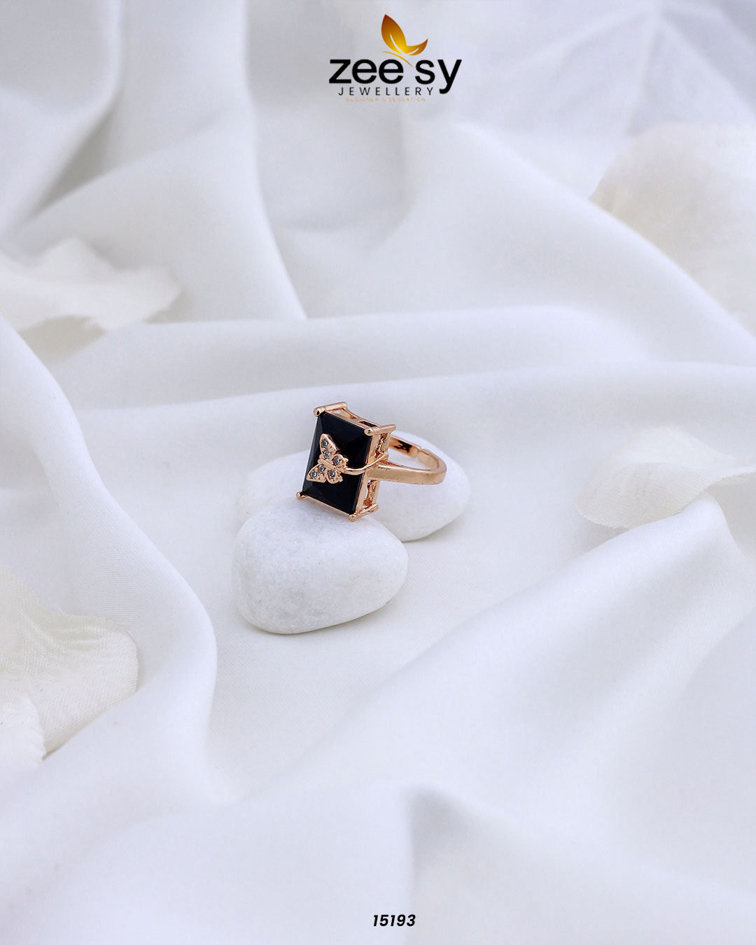 Butterfly Ring Black