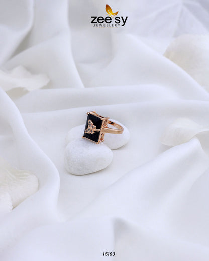 Butterfly Ring Black