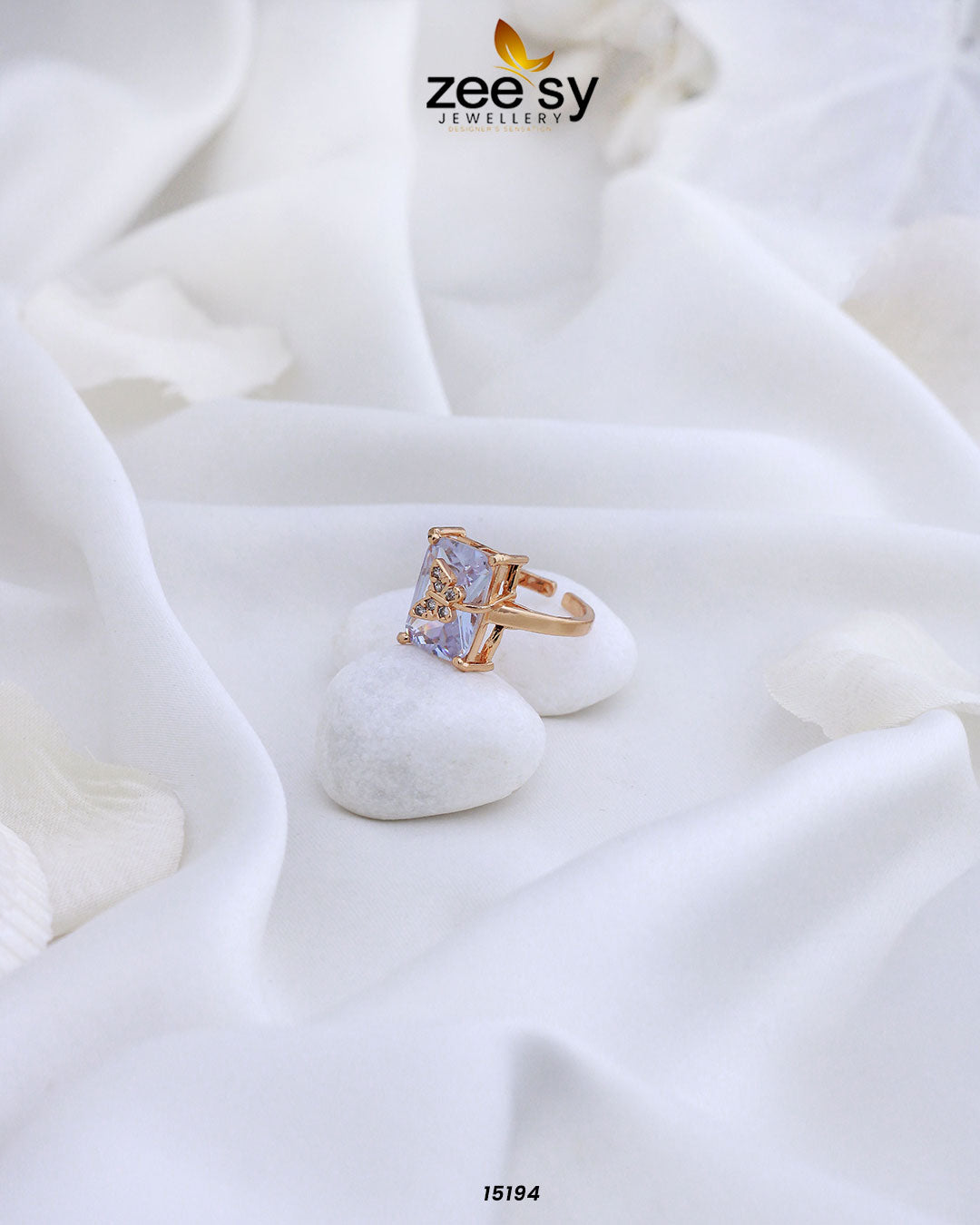 Butterfly Ring White