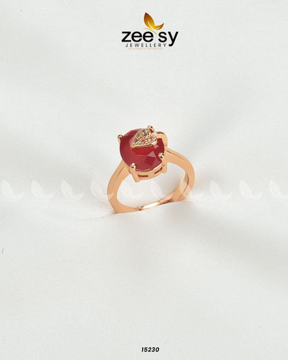 Sizzling Charming Ring Red
