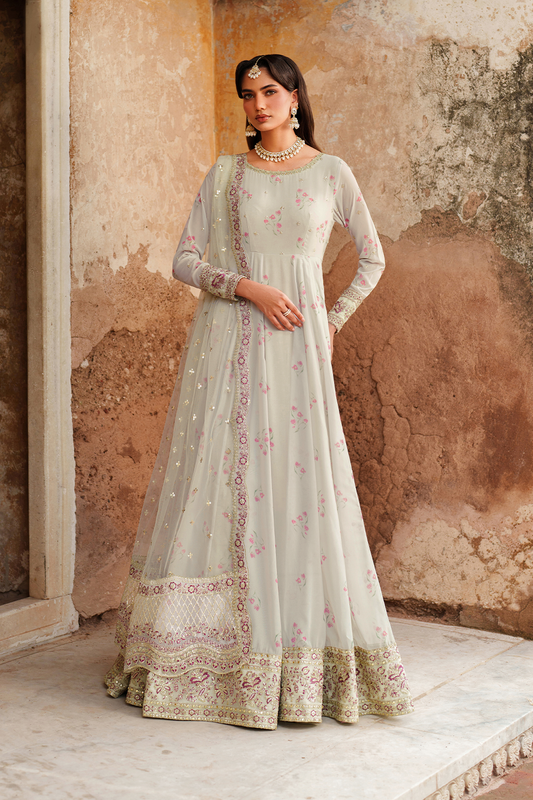 Iznik | Festive Formal | UE-551 Printed Chiffon - Pakistani Designer Dress - by Iznik - Type : Ladies Clothes - 100% Original at Saira Sultan