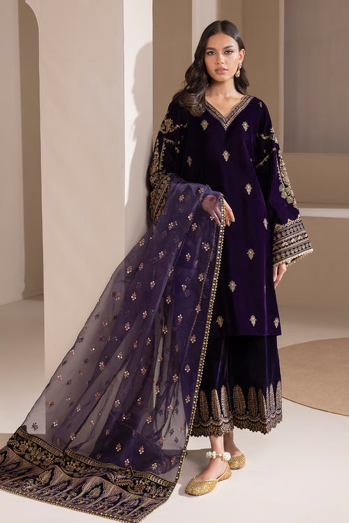 Baroque | Velvet 25 | UF-420 by Baroque - Designer Dress  - Type : Ladies Clothes - Available at Saira Sultan - 100% Original 