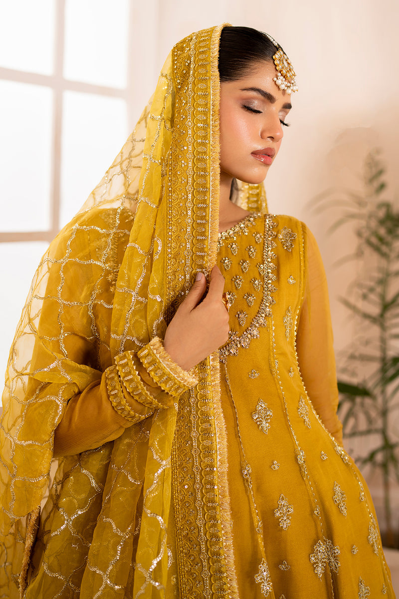 Baroque | Formal Collection | CHIFFON UF-716 L Mustard Chiffon