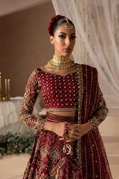 Batik | Aurelia Bridals | Barbeena 4PC L Red Raw Silk