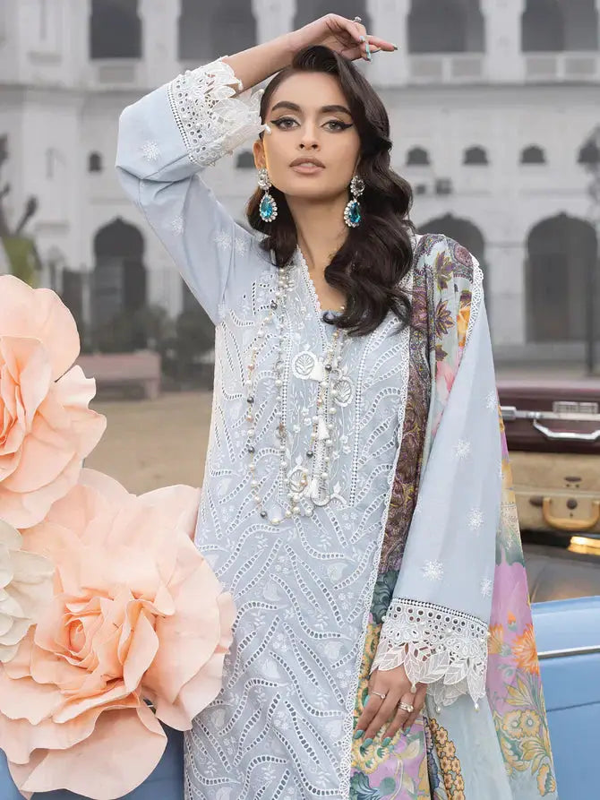 Faiza Faisal | Maya Luxury Lawn | Anja - Pakistani Designer Dress - by Faiza Faisal | Type: Luxury - 100% Original at Saira Sultan