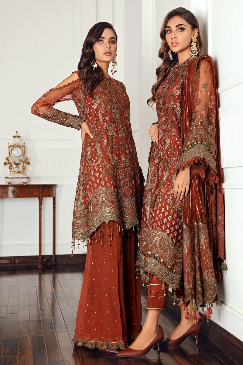 Jazmin | Formals Collection | NET UN-4018 - Pakistani Designer Dress - by Jazmin | Type: Formal - 100% Original at Saira Sultan