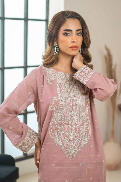 Declare | Eid Collection 25 | P001027 XL Blush Pink Lawn