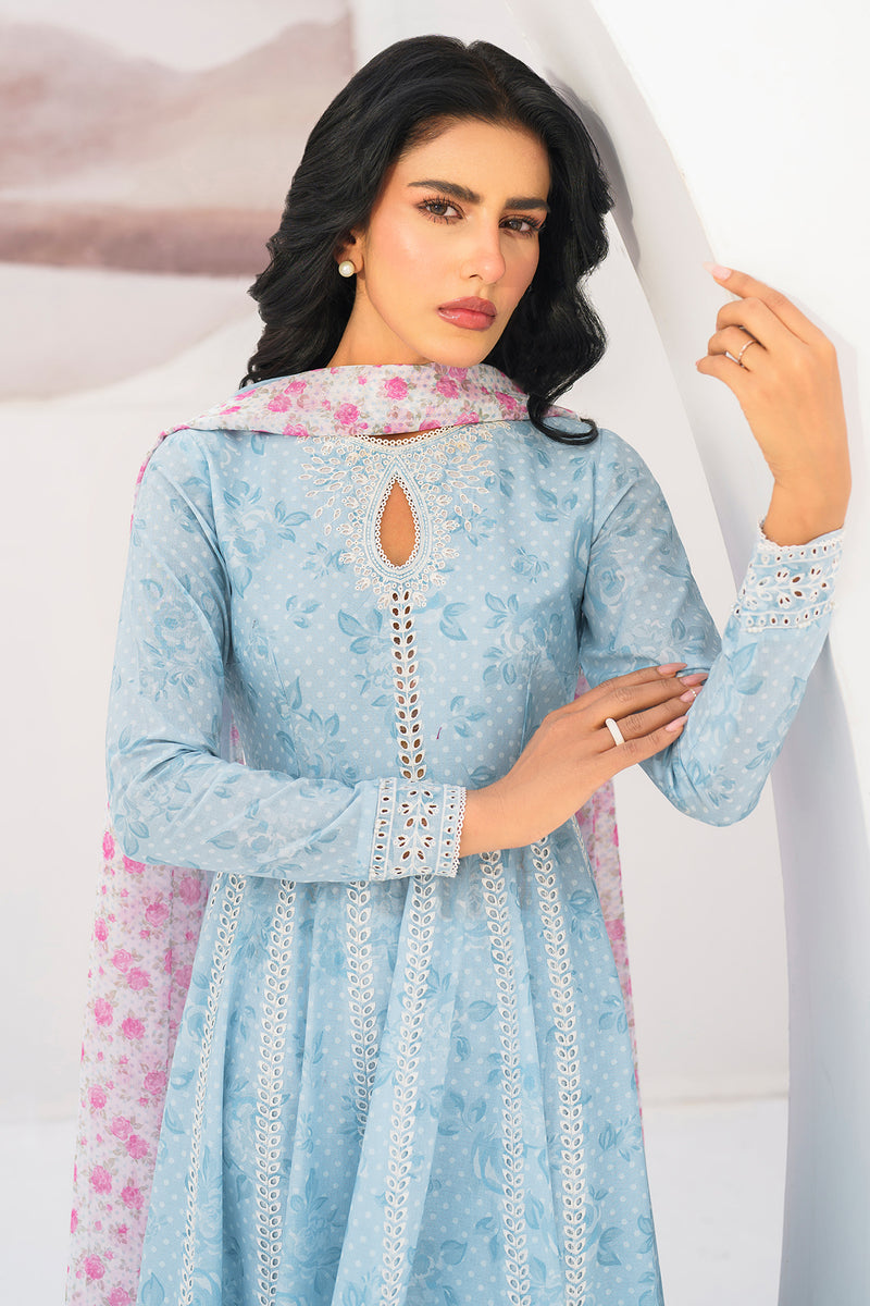 Jazmin | Summer Lawn 25 | USE-9106 M Light Blue Lawn