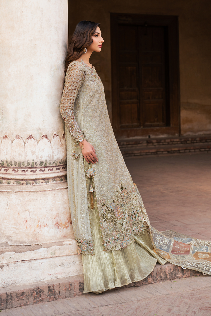 Iznik | Luxury Chiffon | ILC-02 Custom Size Apple Green Chiffon