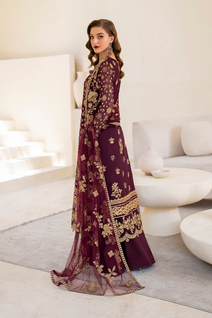 Iznik | Chinnon Chiffon | CC-42 Embroidered Chiffon - Pakistani Designer Dress - by Iznik | Type: Formal - 100% Original at Saira Sultan
