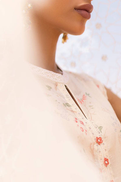 Cross Stitch | Eid Lawn 24 | IVORY GLOW - Pakistani Designer Dress - by Cross Stitch | Type: Luxury - 100% Original at Saira Sultan