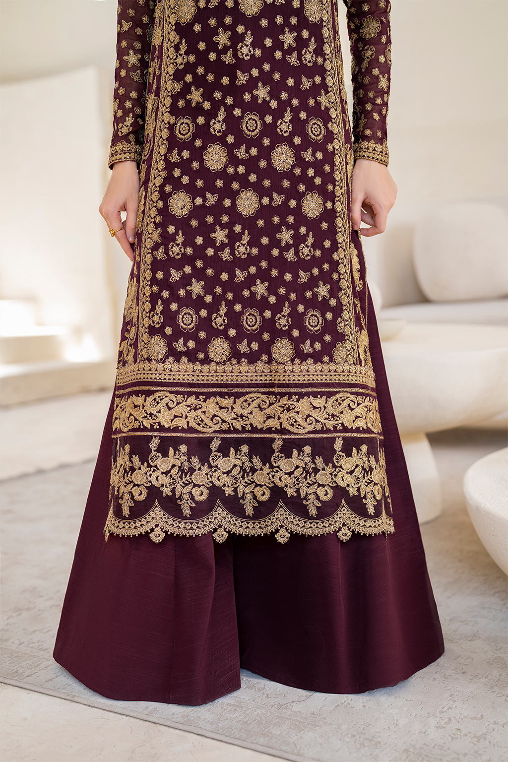 Iznik | Chinnon Chiffon | CC-42 Embroidered Chiffon - Pakistani Designer Dress - by Iznik | Type: Formal - 100% Original at Saira Sultan