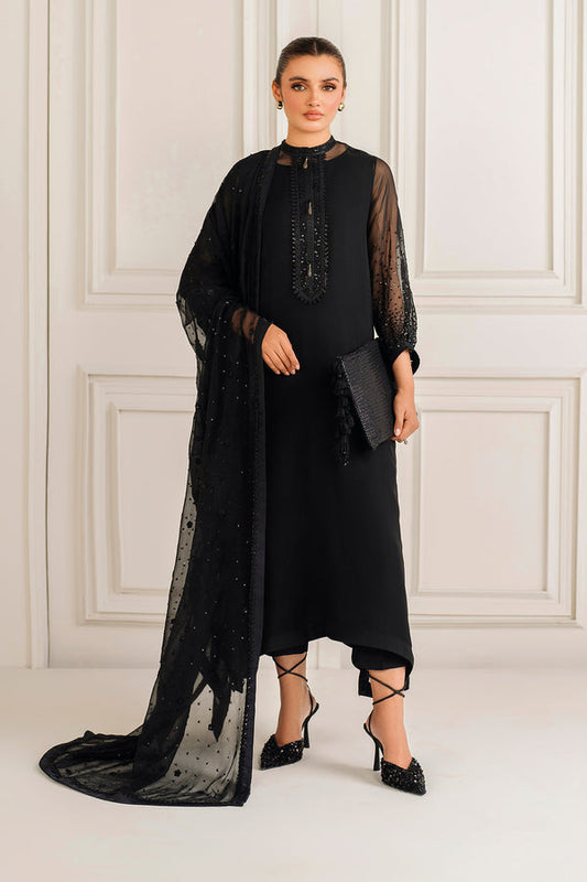 Baroque | Luxury Pret 25 | EMBROIDERED CHIFFON PR-1134 - Pakistani Designer Dress - by Baroque - Type : Ladies Clothes - 100% Original at Saira Sultan