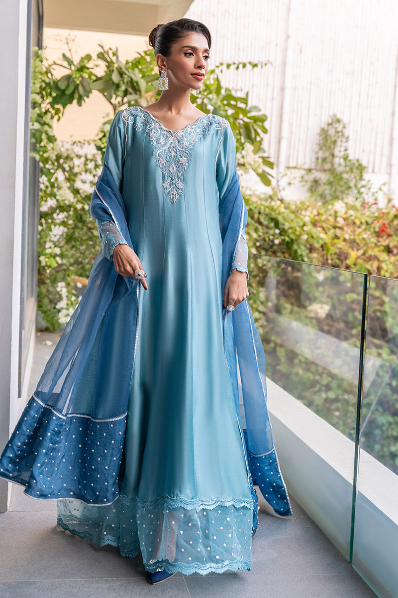 Chic Ophicial | Celenia Pret | Denim Blue L Denium Blue Pure Sheesha Silk