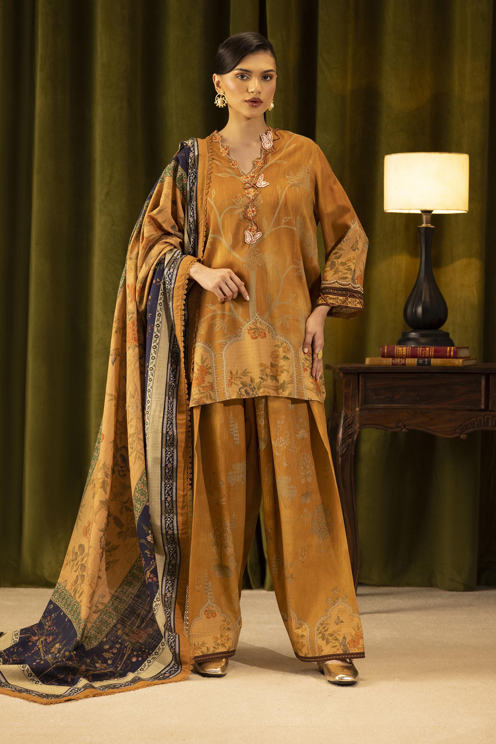 Sana Safinaz | Muzlin Winter 25 | 016B by Sana Safinaz - Designer Dress - Type : Ladies Clothes - Available at Saira Sultan - 100% Original 