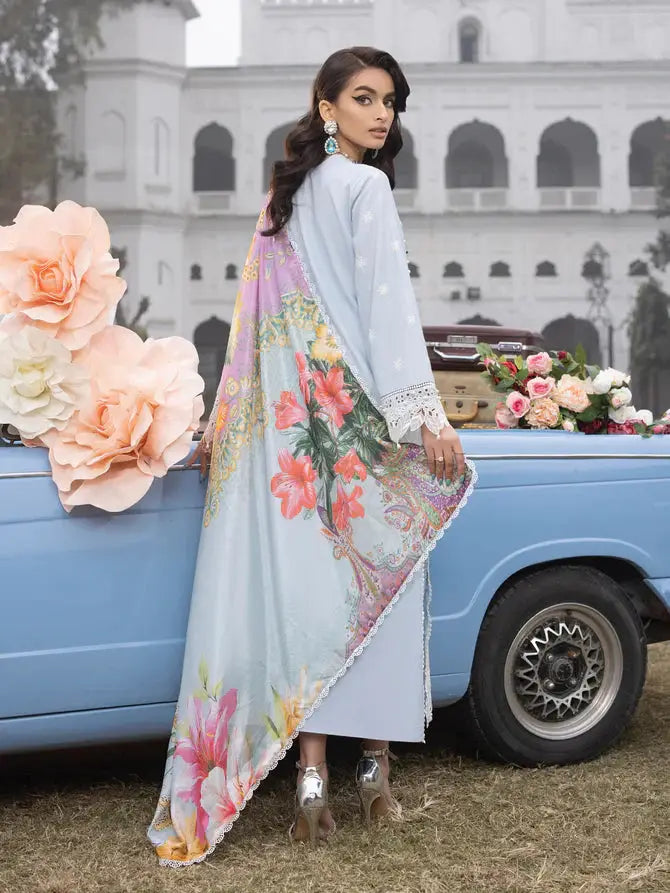 Faiza Faisal | Maya Luxury Lawn | Anja - Pakistani Designer Dress - by Faiza Faisal | Type: Luxury - 100% Original at Saira Sultan