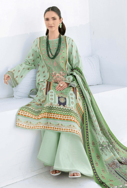Humdum | Saira Bano Lawn 24 | D02 - Pakistani Designer Dress - by HumDum | Type: Casuals - 100% Original at Saira Sultan