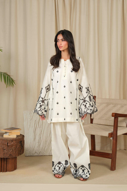 Noor by Saadia Asad | Noor Pret 25 | D2 - Monochrome Flair - Pakistani Designer Dress - by Noor by Saadia Asad - Type : Ladies Clothes - 100% Original at Saira Sultan