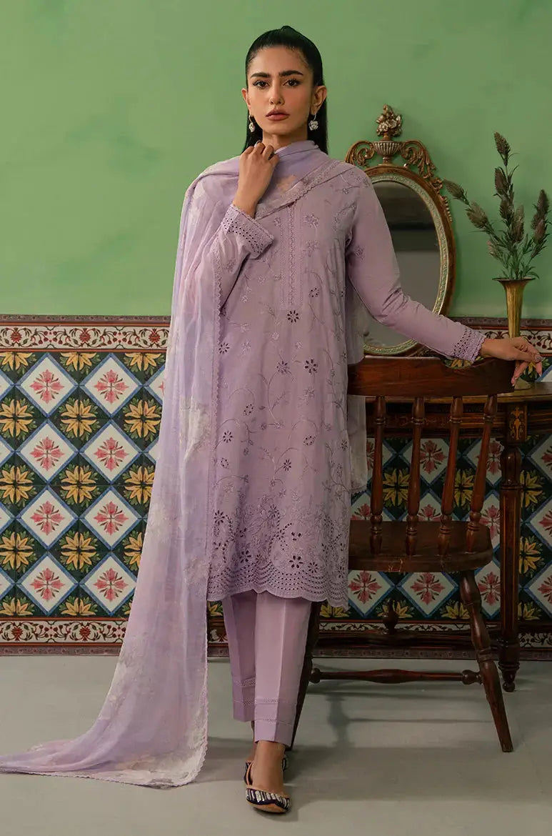 Cross Stitch | Mahiri Embroidered Collection | LILAC HAZE - Pakistani Designer Dress - by Cross Stitch | Type: Luxury - 100% Original at Saira Sultan