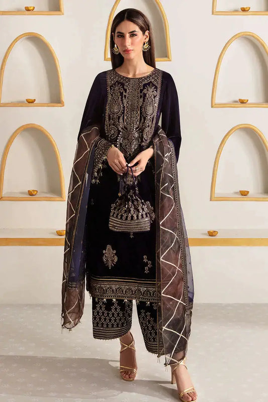 Jazmin | Velvet 23 | VF-2004 - Pakistani Designer Dress - by Jazmin | Type: Formal - 100% Original at Saira Sultan