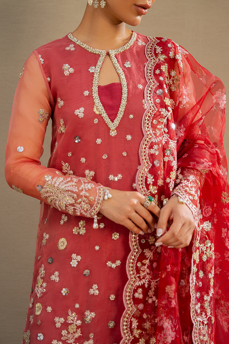Cross Stitch | Wedding Collection 24 | CRIMSON FIRE - Pakistani Designer Dress - by Cross Stitch | Type: Formal - 100% Original at Saira Sultan