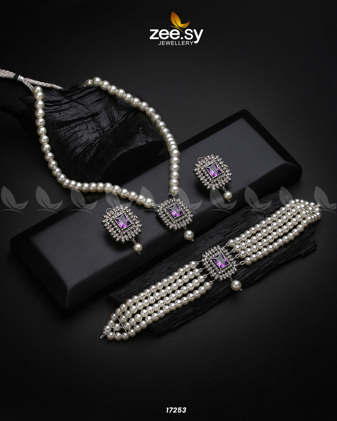 Necklace-1005 Purple