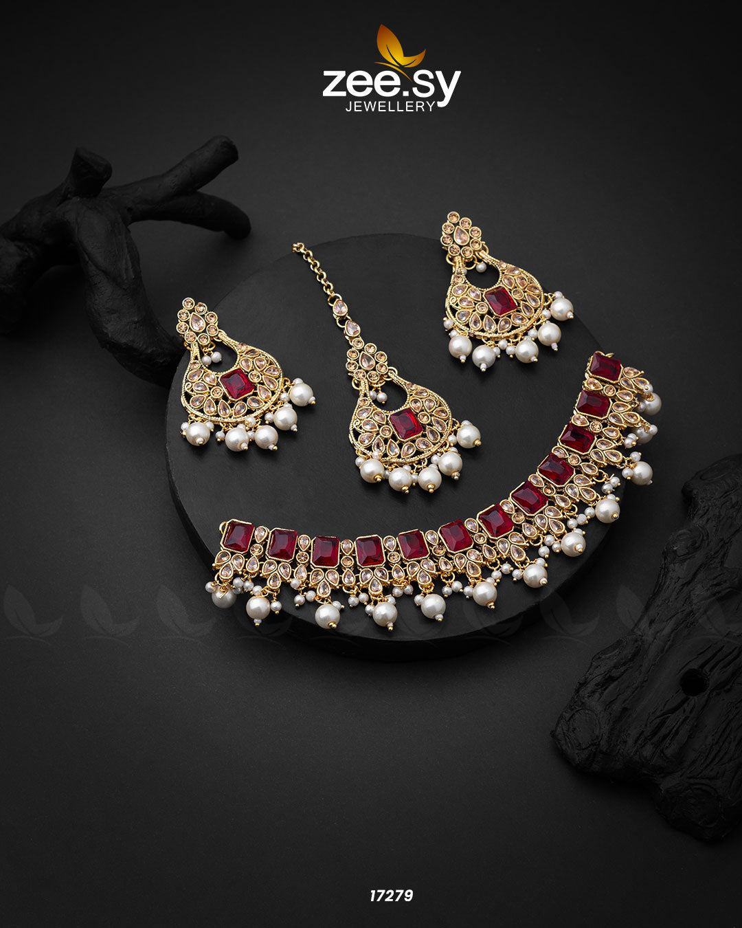 Guluband Necklace Red