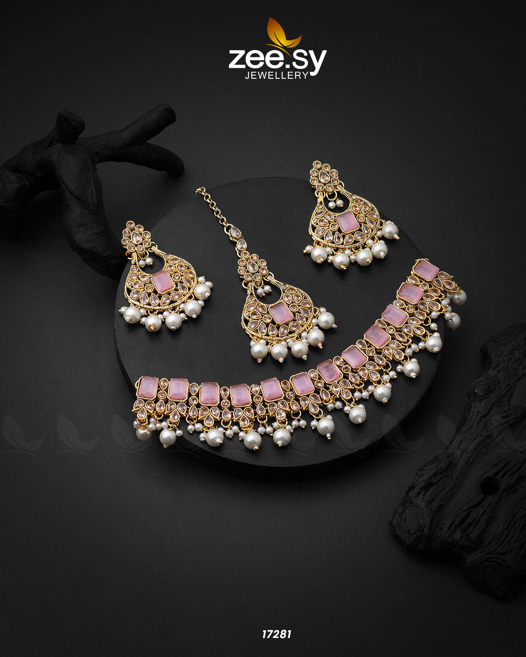 Guluband Necklace Mint Pink