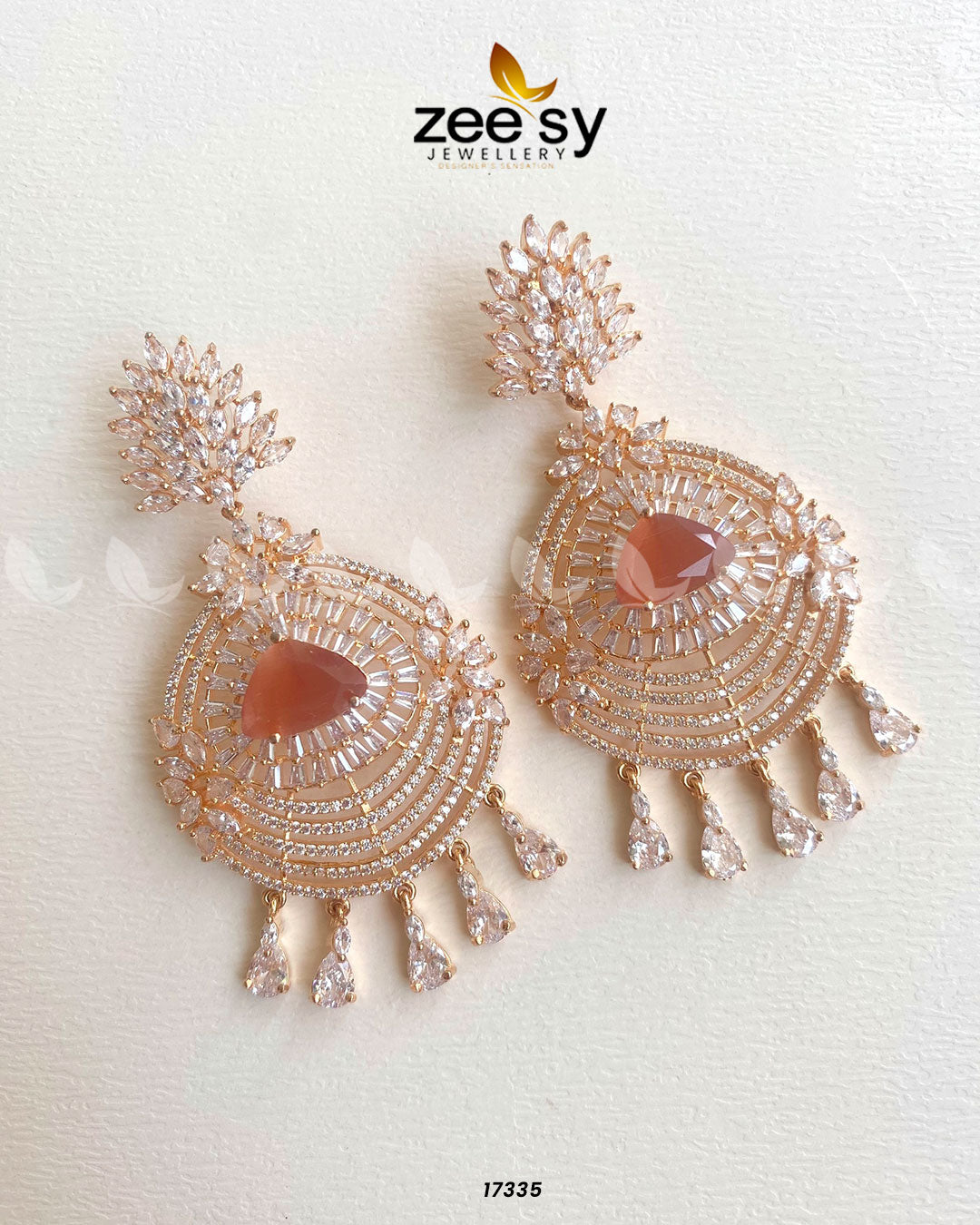Earrings-0559 Golden Champagne
