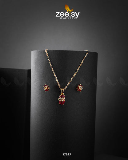 Faberge Pendant Red