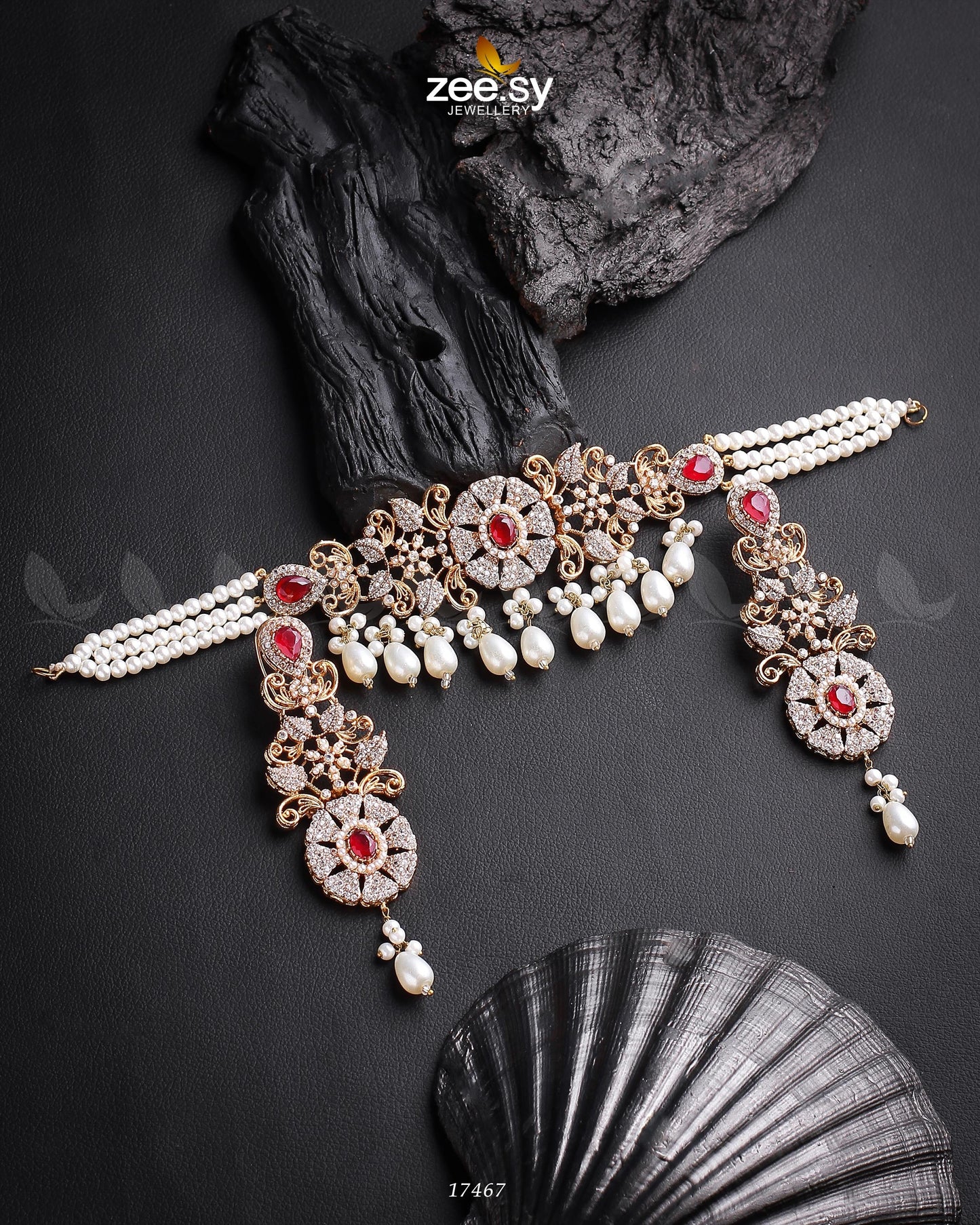 Meerub Necklace Golden Ruby