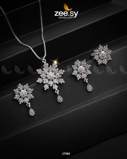 Barocco Necklace Full Silver