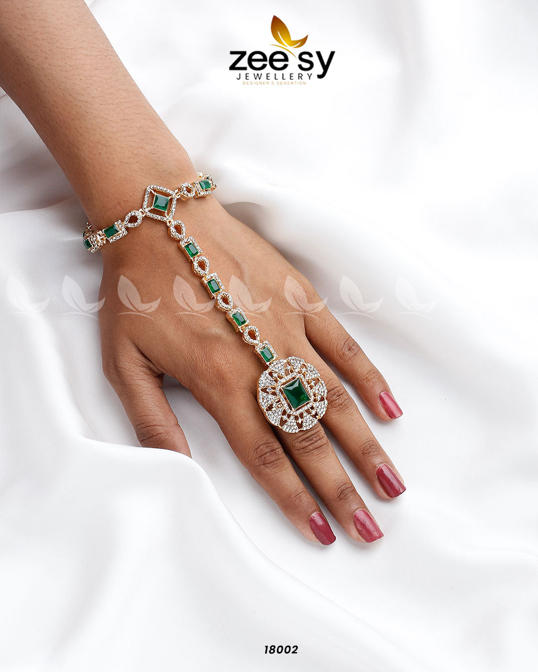 Delicate Anja Accessories Golden Green