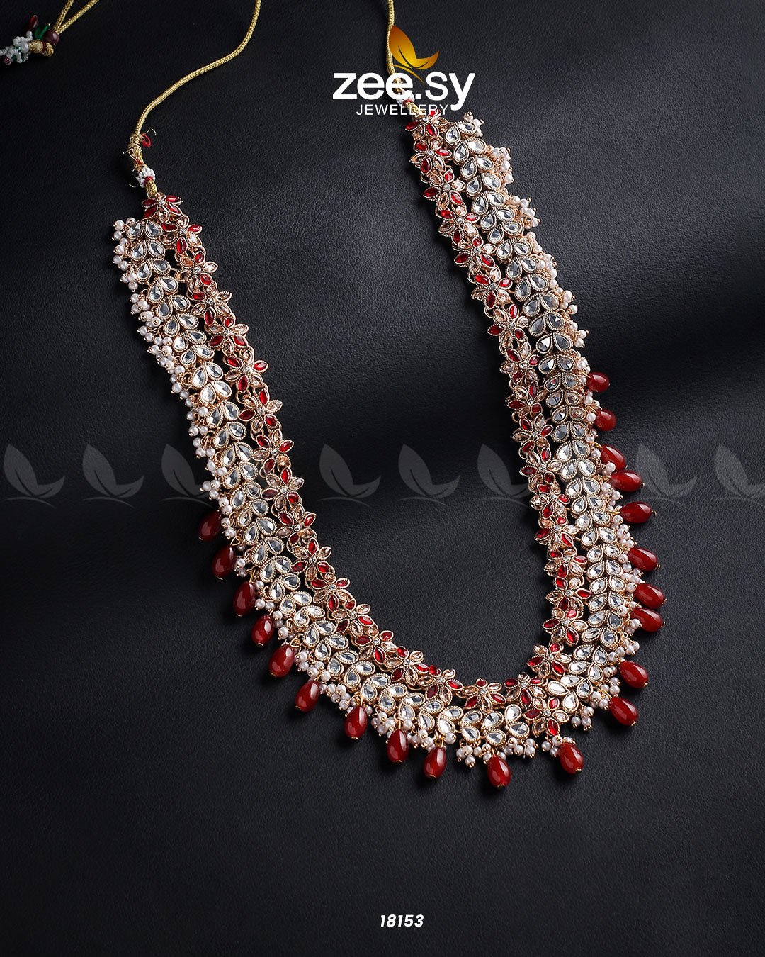 Portulaca Mala Necklace Golden Red