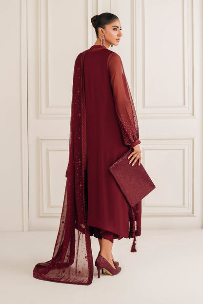 Baroque | Luxury Pret 25 | EMBROIDERED CHIFFON PR-1136 - Pakistani Designer Dress - by Baroque - Type : Ladies Clothes - 100% Original at Saira Sultan