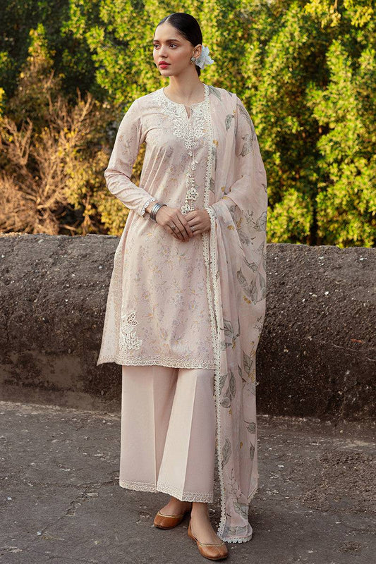 Cross Stitch | Premium Lawn 24 | SILVER PEONY - Pakistani Designer Dress - by Cross Stitch | Type: Formal - 100% Original at Saira Sultan