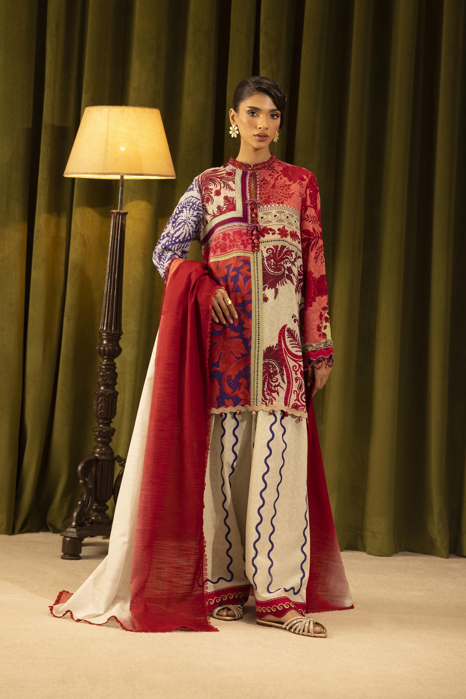 Sana Safinaz | Muzlin Winter 25 | 018A by Sana Safinaz - Designer Dress - Type : Ladies Clothes - Available at Saira Sultan - 100% Original 