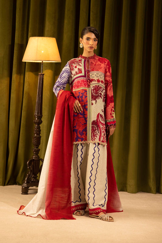 Sana Safinaz | Muzlin Winter 25 | 018A by Sana Safinaz - Designer Dress - Type : Ladies Clothes - Available at Saira Sultan - 100% Original 