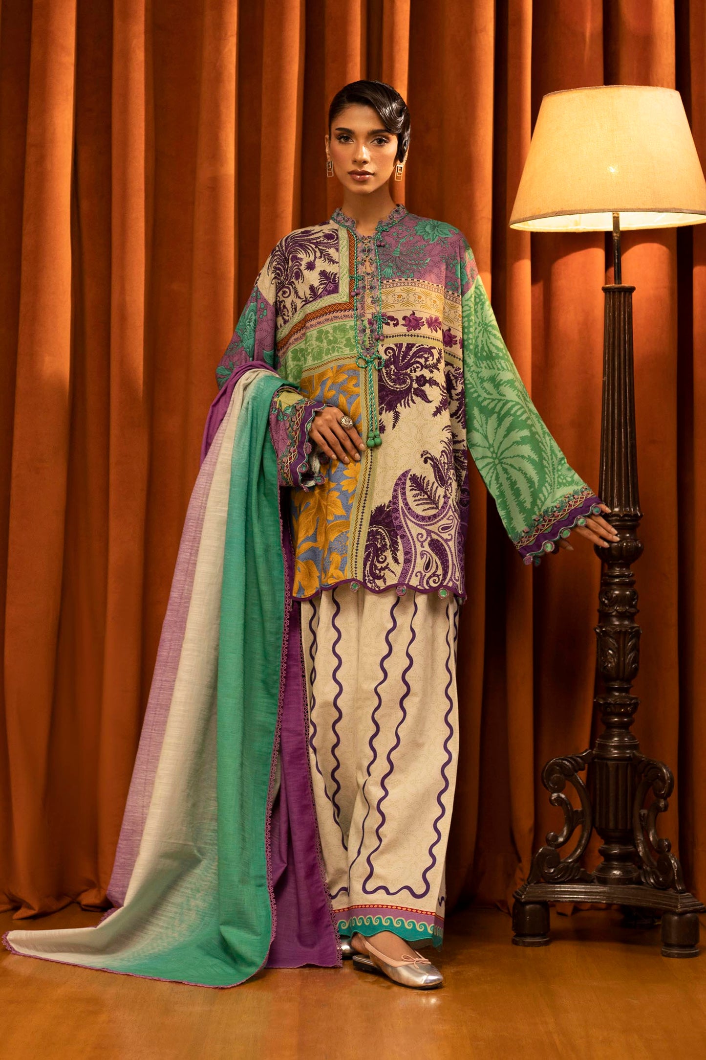 Sana Safinaz | Muzlin Winter 25 | 018B by Sana Safinaz - Designer Dress - Type : Ladies Clothes - Available at Saira Sultan - 100% Original 