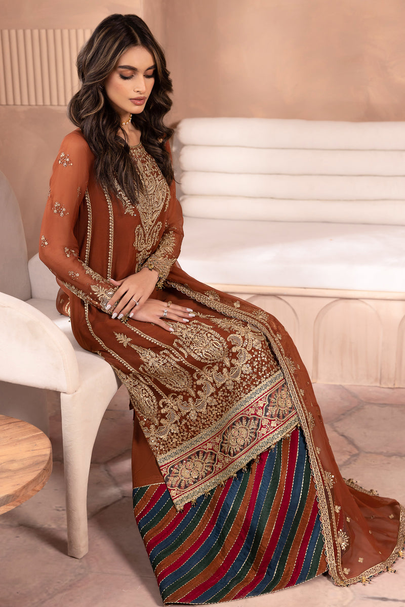 Jazmin | Formals Collection | CHIFFON UC-3040 - Pakistani Designer Dress - by Jazmin | Type: Formal - 100% Original at Saira Sultan