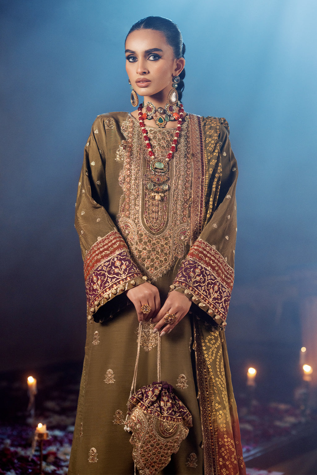 AJR Couture | The Silk Edition 25 | NOORAY M Dull Gold Raw Silk