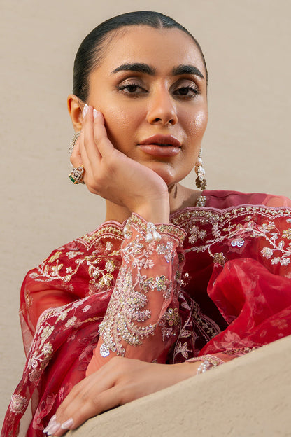 Cross Stitch | Wedding Collection 24 | CRIMSON FIRE - Pakistani Designer Dress - by Cross Stitch | Type: Formal - 100% Original at Saira Sultan