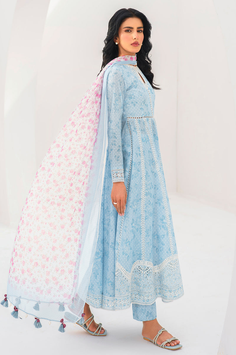 Jazmin | Summer Lawn 25 | USE-9106 S Light Blue Lawn