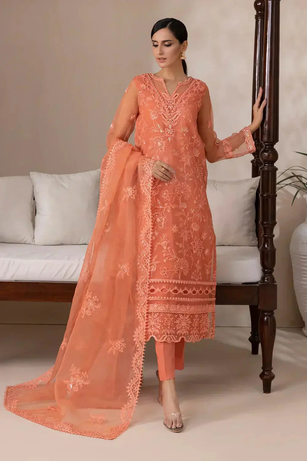 Baroque | Formals Collection | UF-416 - Pakistani Designer Dress - by Baroque | Type: Formal - 100% Original at Saira Sultan