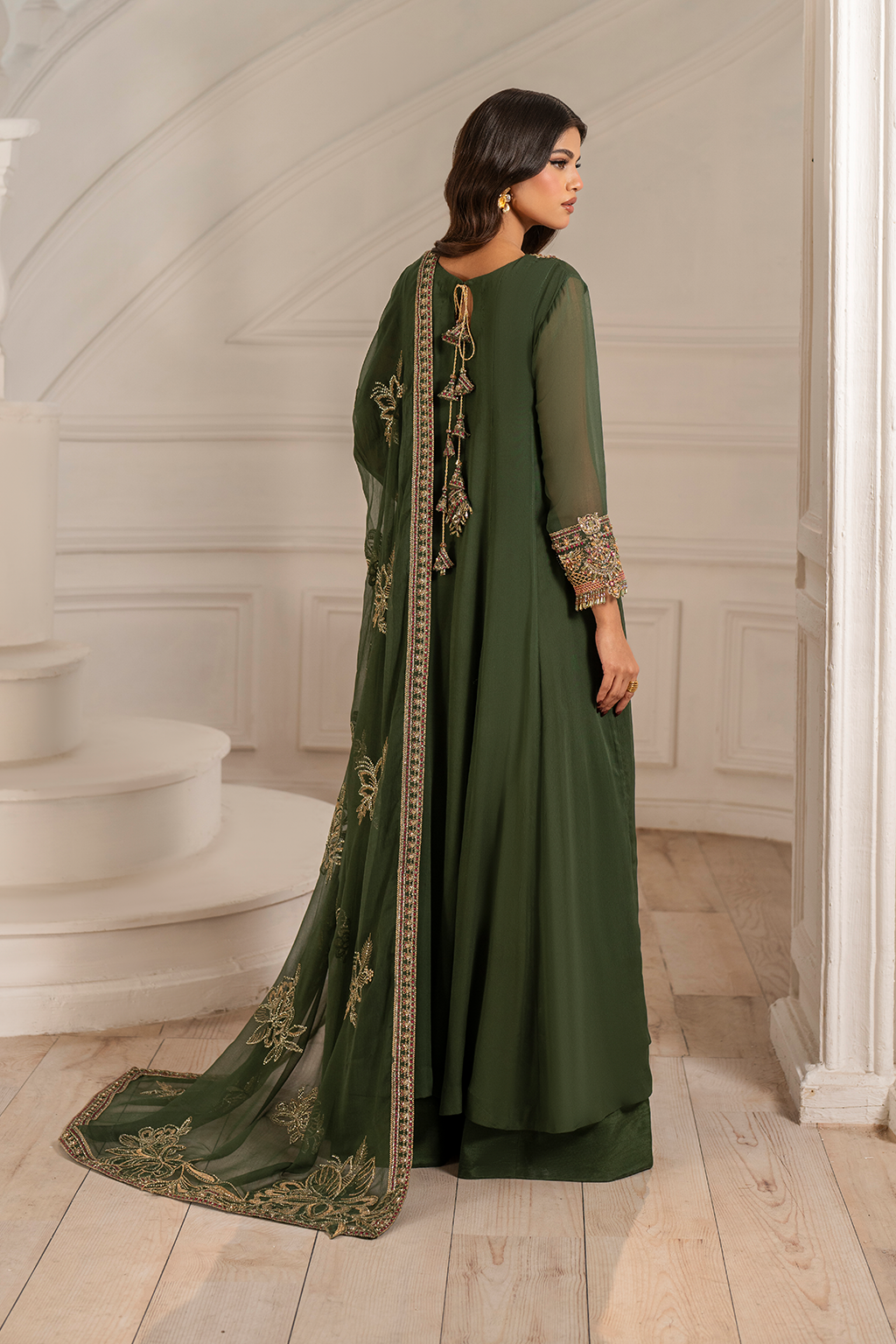 Iznik I Festive Formal I UE-416 Embroidered Chiffon - Pakistani Designer Dress - by Iznik - Type : Ladies Clothes - 100% Original at Saira Sultan