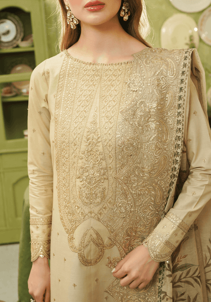 Zarqash | Tresor Luxury Lawn 24 | ZQT 0010 ALISA - Pakistani Designer Dress - by Zarqash | Type: Luxury - 100% Original at Saira Sultan